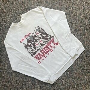 Vintage Tultex Ohio State Varsity Club‎ Sweatshirt White Raglan USA Made Medium
